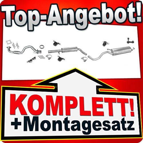 Auspuff für golf 1 - auspuff, 1.6