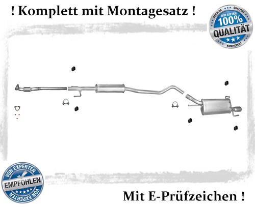 Auspuffanlage für opel tigra - auspuffanlage,