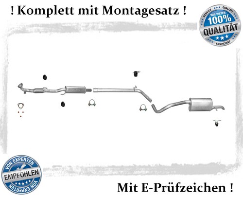 Auspuffanlage kat polo - ab,