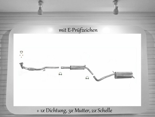 Auspuffanlage polo 1 2 - vw, 9n
