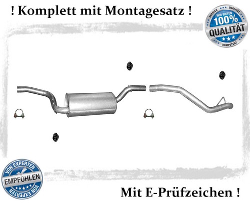 Endtopf mit endrohr für - endrohr,