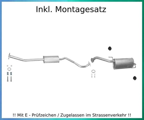 Auspuffanlage für nissan note - auspuffanlage,
