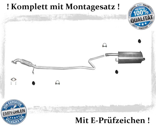 Auspuffanlage für ford - auspuffanlage, fiesta