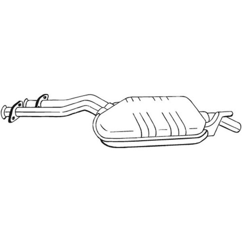 Mittelschalldämpfer bosal - mittelschalldämpfer,