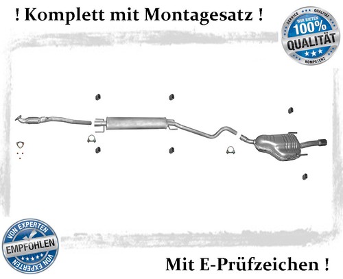 Auspuffanlage für opel astra - für,