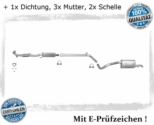 Auspuffanlage für fox 2 - vw, 1.2