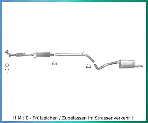 Auspuffanlage für polo 9n - für, vw