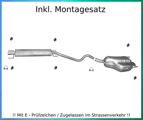 Auspuffanlage für opel - auspuffanlage, astra