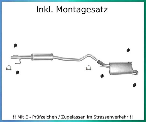 Auspuffanlage für opel corsa - auspuffanlage,