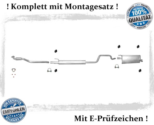Auspuffanlage für opel - für, meriva