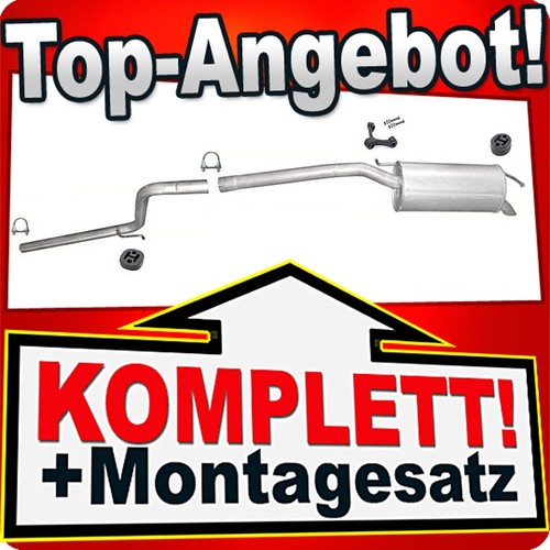 Auspuff für caddy iii 9 - für, 1.9