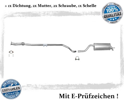 Auspuffanlage für fiat grande - auspuffanlage,