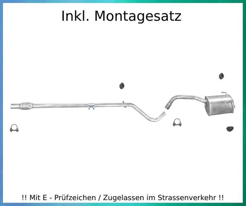 Auspuffanlage für fiat - auspuffanlage, panda