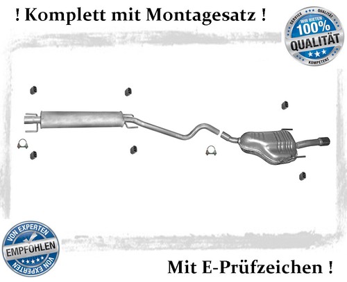 Auspuffanlage für opel - auspuffanlage, astra