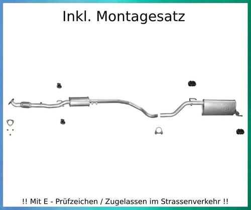 Auspuffanlage für opel corsa - auspuffanlage,