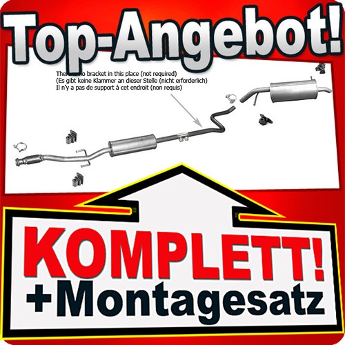 Auspuff für peugeot 207 - auspuff,