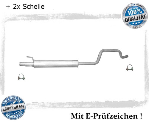 Mittelschalldämpfer für opel - mittelschalldämpfer,