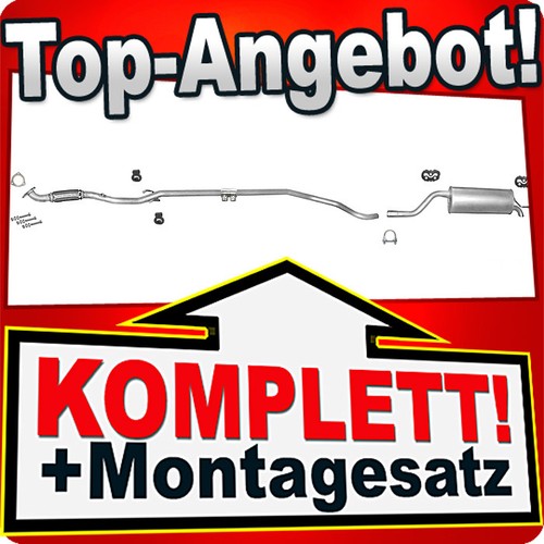 Auspuff für opel corsa - auspuff, d