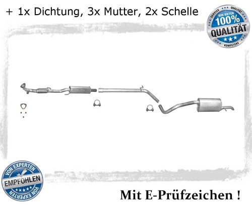 Auspuffanlage kat polo - auspuffanlage,