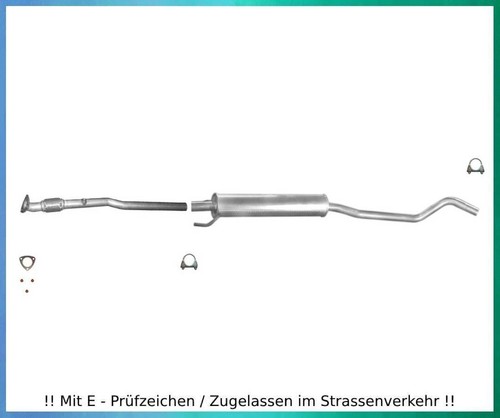 Auspuffanlage für opel corsa - auspuffanlage,