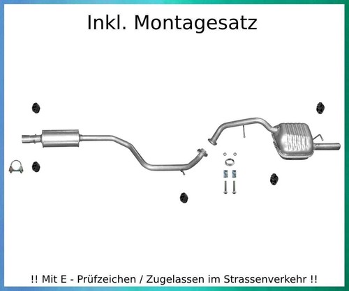 Auspuffanlage für mazda 8 - auspuffanlage,