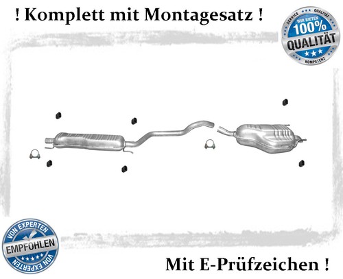 Auspuffanlage für opel zafira - auspuffanlage,