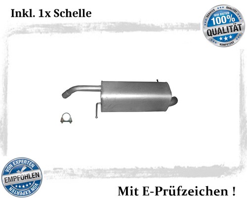 Endschalldämpfer ford fiesta - endschalldämpfer,