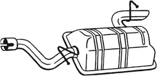 Bosal endschalldämpfer hinten - bosal,
