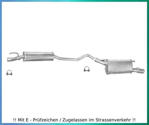 Auspuffanlage für opel corsa - auspuffanlage,