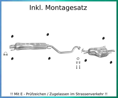 Auspuffanlage für opel zafira - auspuffanlage,