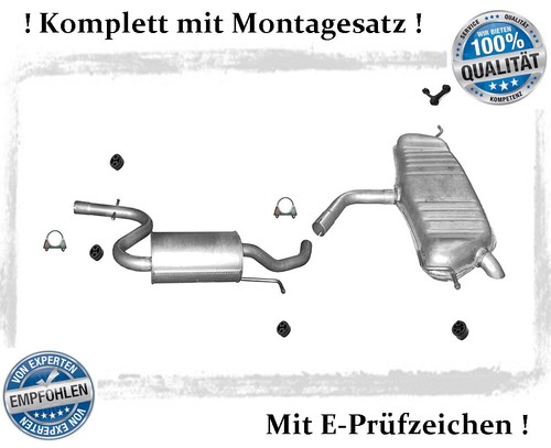 Auspuffanlage für touran - auspuffanlage, vw