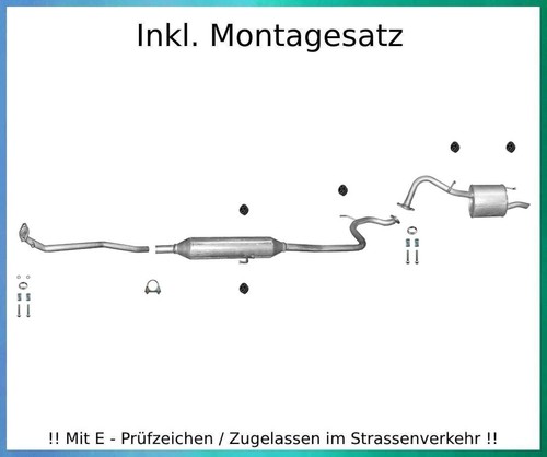 Auspuffanlage für toyota - auspuffanlage,