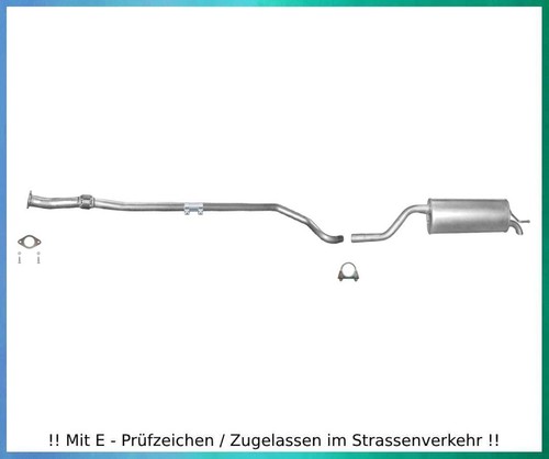 Auspuffanlage für fiat - auspuffanlage, punto