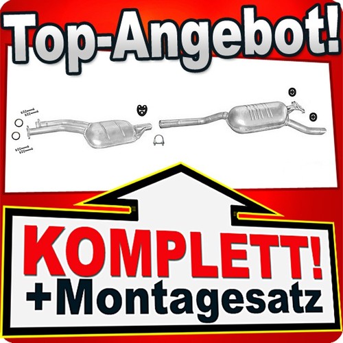 Auspuff für mercedes - auspuff, (w124)