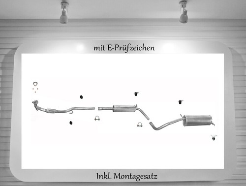 Auspuffanlage für polo 9n - für, vw