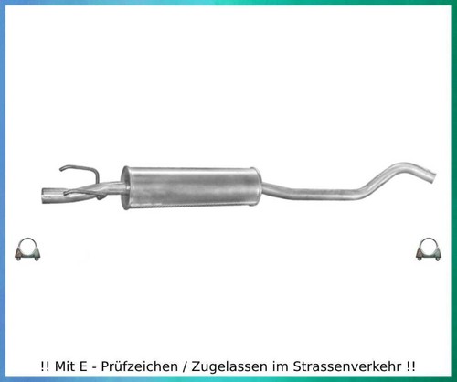 Mittelschalldämpfer für opel - mittelschalldämpfer,