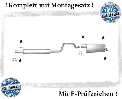 Auspuffanlage für opel - auspuffanlage, meriva