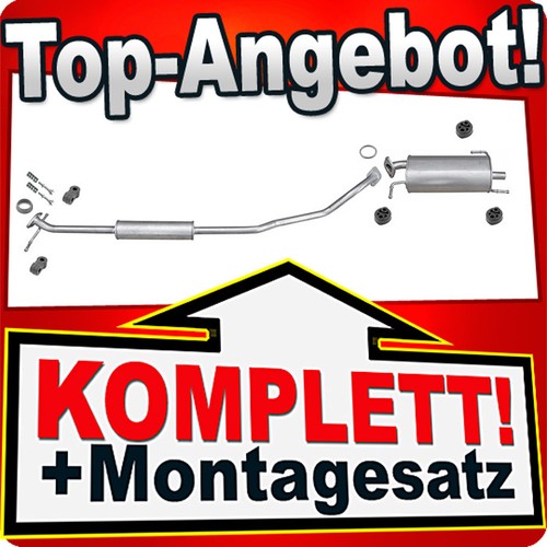 Auspuff für opel agila 2 - auspuff, 1.2